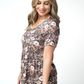 Sarah Ruffle Short Sleeve - Blushwood Floral