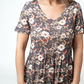 Sarah Ruffle Short Sleeve - Blushwood Floral