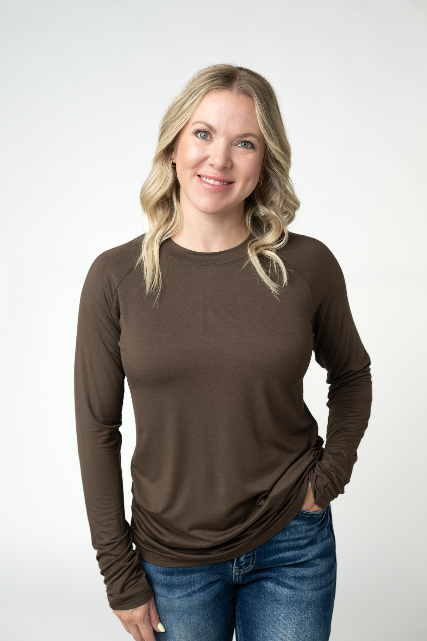 Long Sleeve Top - Brown