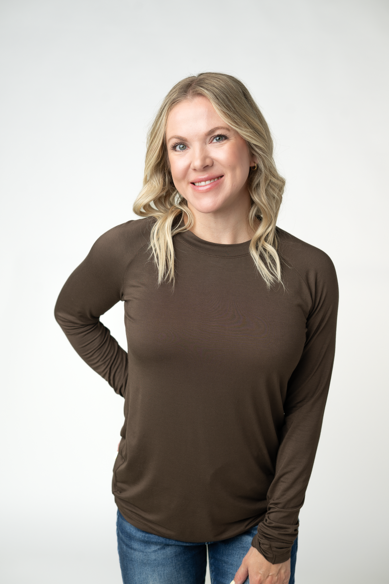 Long Sleeve Top - Brown