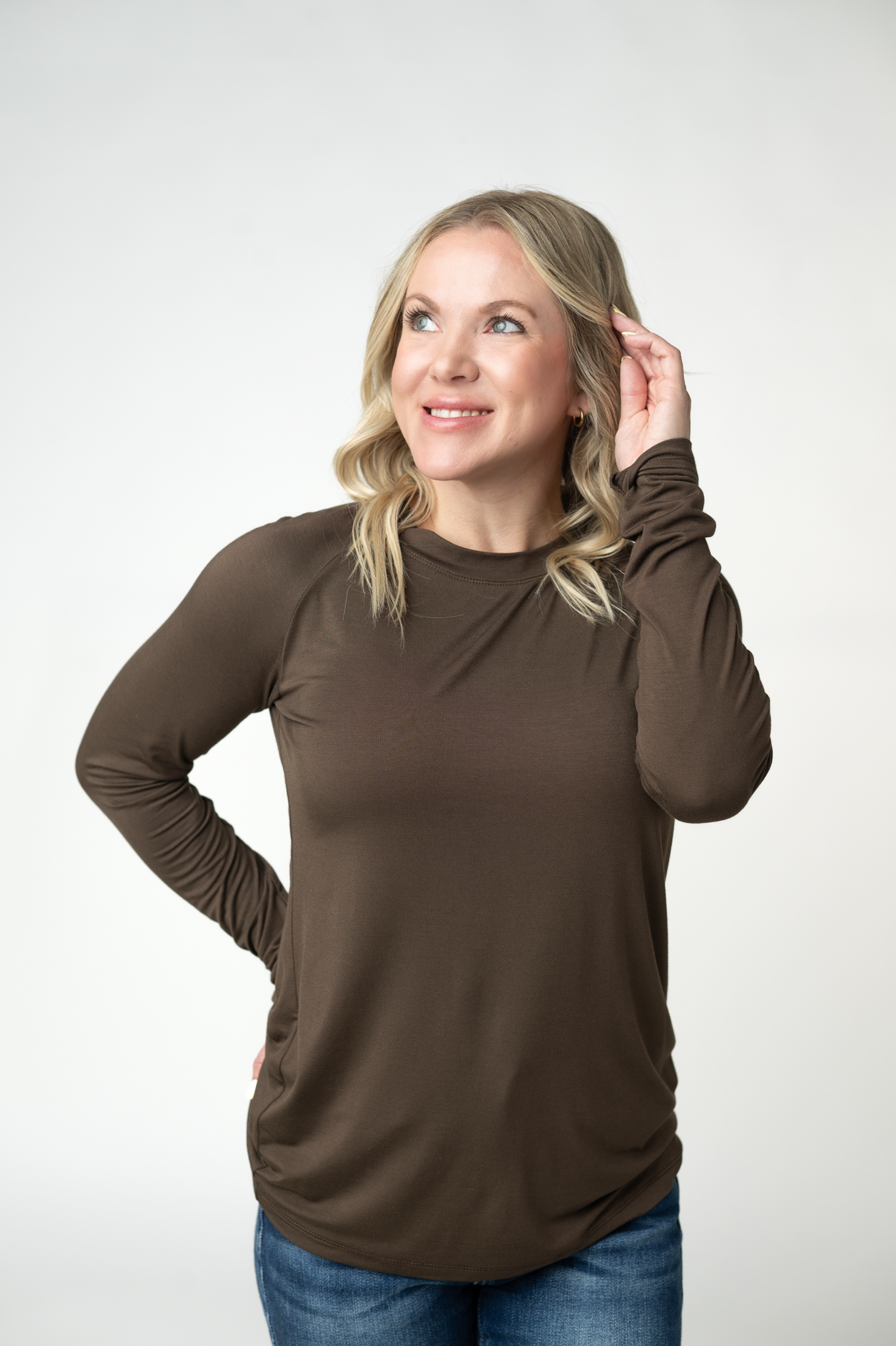 Long Sleeve Top - Brown