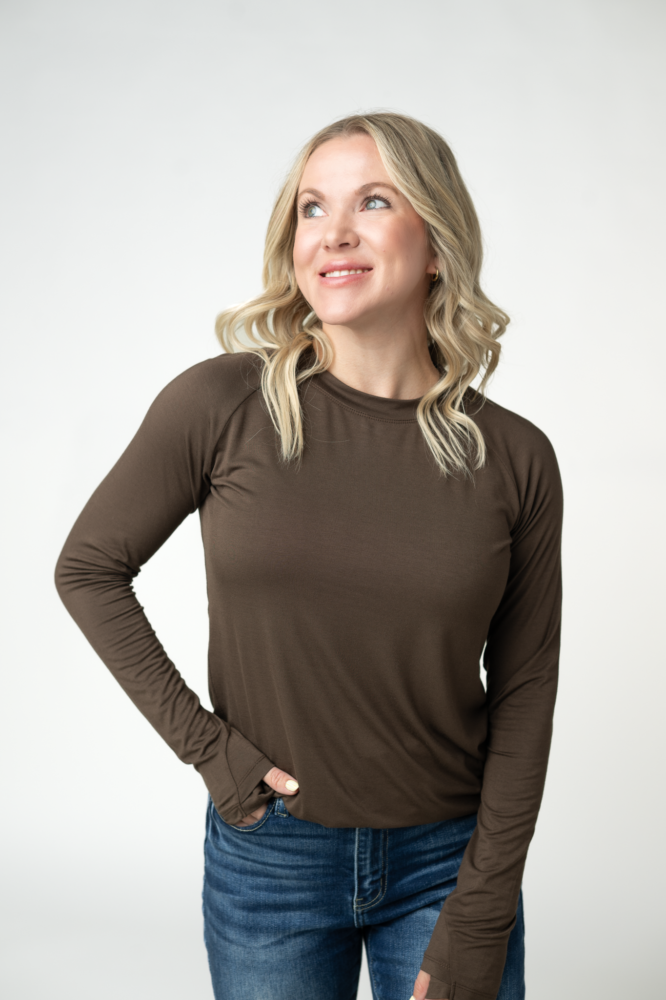 Long Sleeve Top - Brown