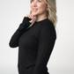 Blair Long Sleeve Top - Black