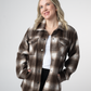 IN STOCK Norah Shacket - Brown Plaid