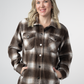 IN STOCK Norah Shacket - Brown Plaid