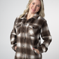 IN STOCK Norah Shacket - Brown Plaid