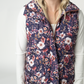 IN STOCK Remy Zip Up Vest - Blushwood Floral
