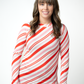 Blair Long Sleeve Top - Candy Cane