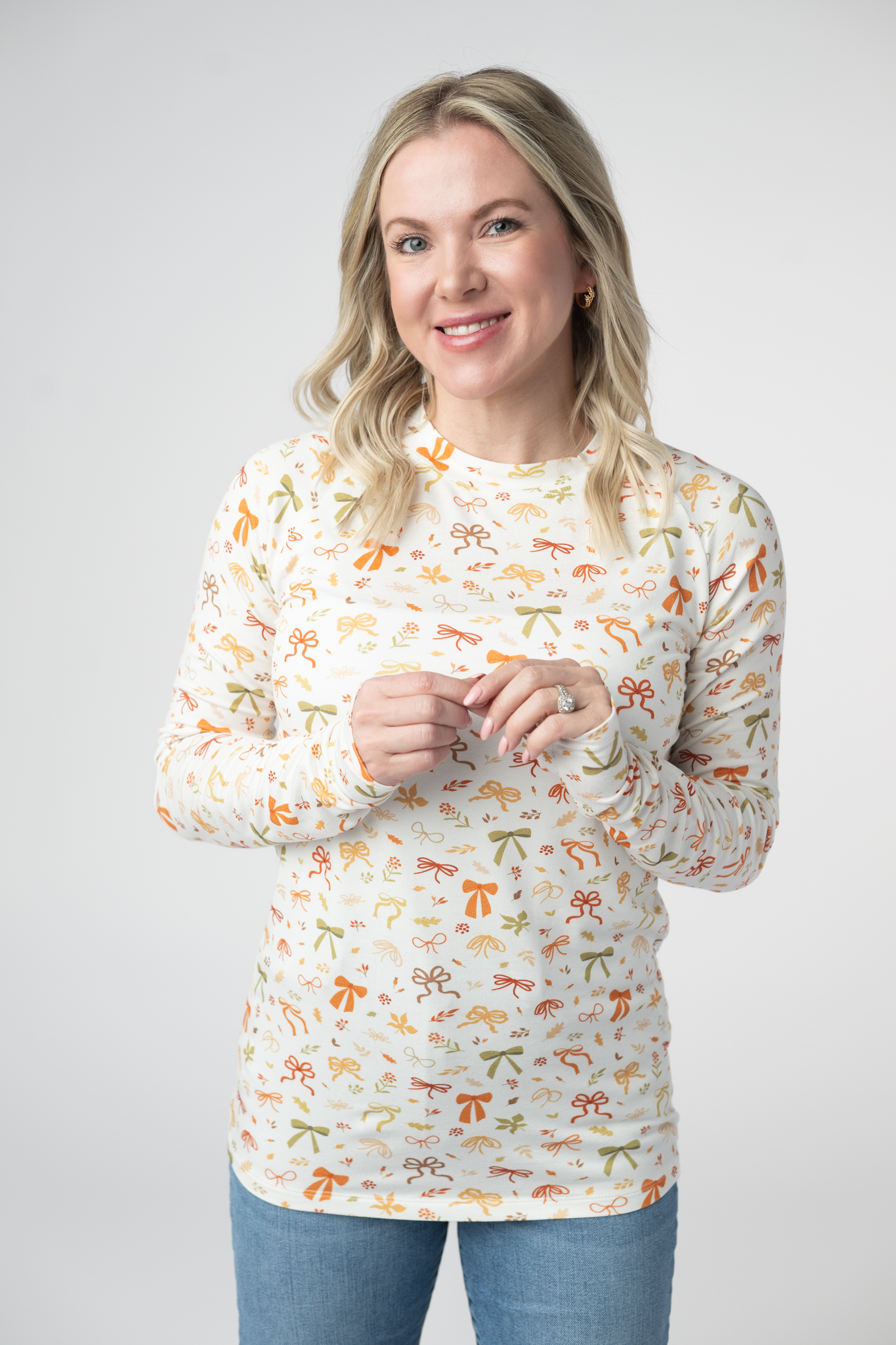 Blair Long Sleeve Top - Harvest Bows