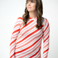 Blair Long Sleeve Top - Candy Cane