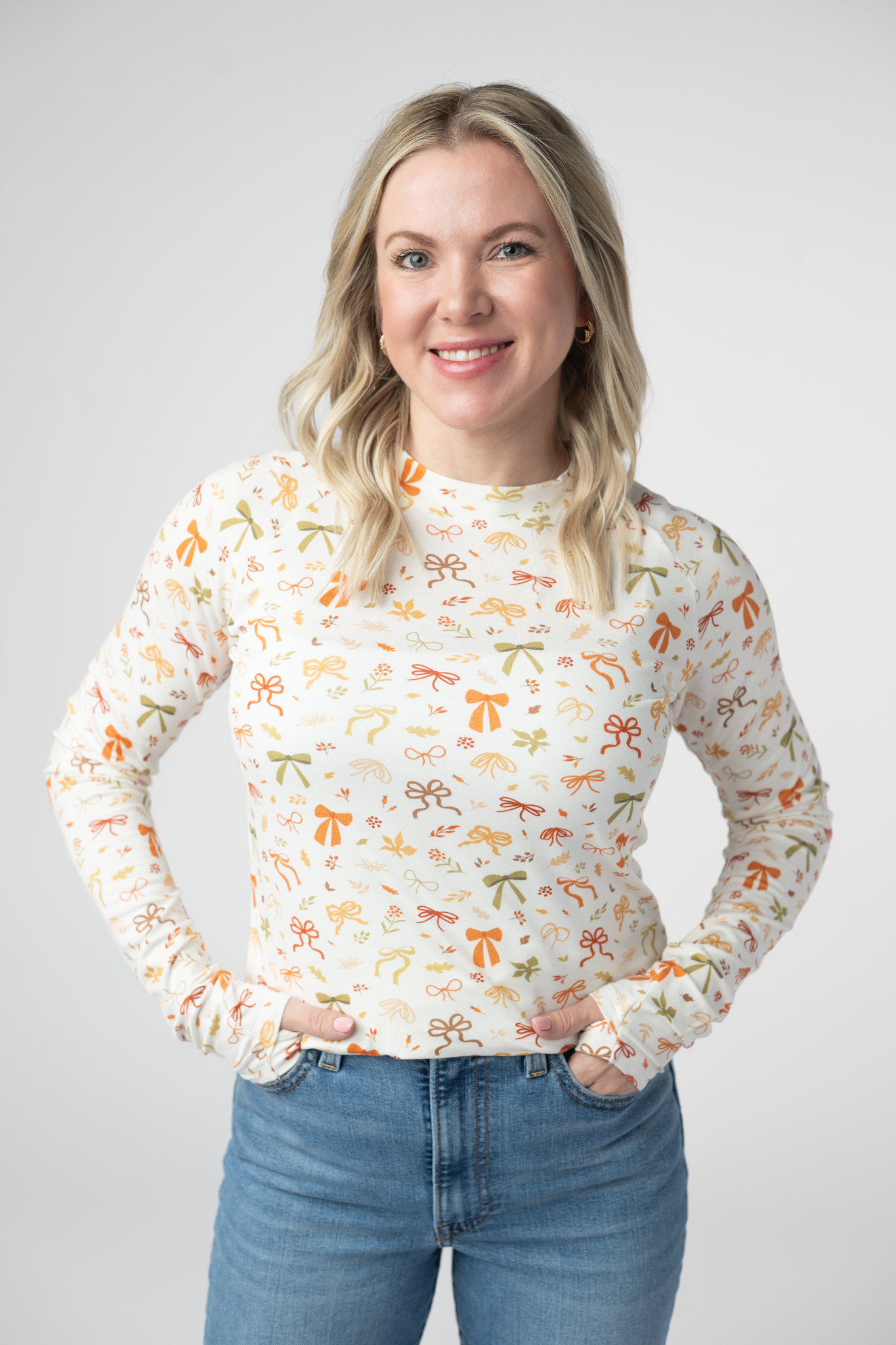 Blair Long Sleeve Top - Harvest Bows