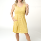 Yellow Beverly Button Dress