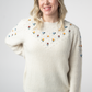 Micro Flower Sweater - Ivory