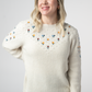 Micro Flower Sweater - Ivory