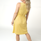 Yellow Beverly Button Dress