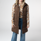 Harlow Long Vest - Brown