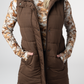 Harlow Long Vest - Brown