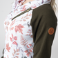 Classic Zoey ZipCowl Sweatshirt - Autumn Leaves and Olive