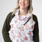 Classic Zoey ZipCowl Sweatshirt - Autumn Leaves and Olive