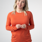 Blair Long Sleeve Top - Pumpkin