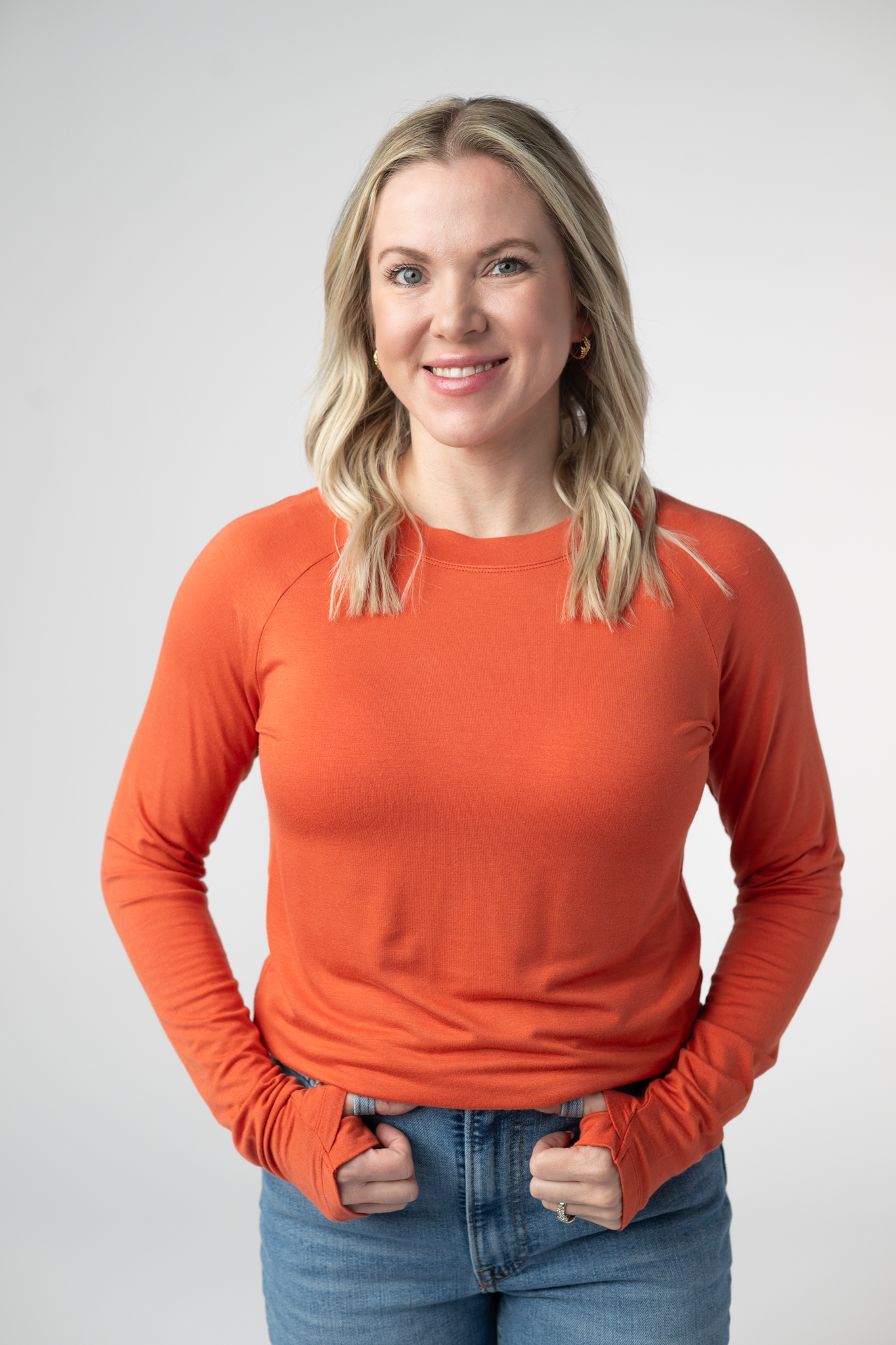Blair Long Sleeve Top - Pumpkin