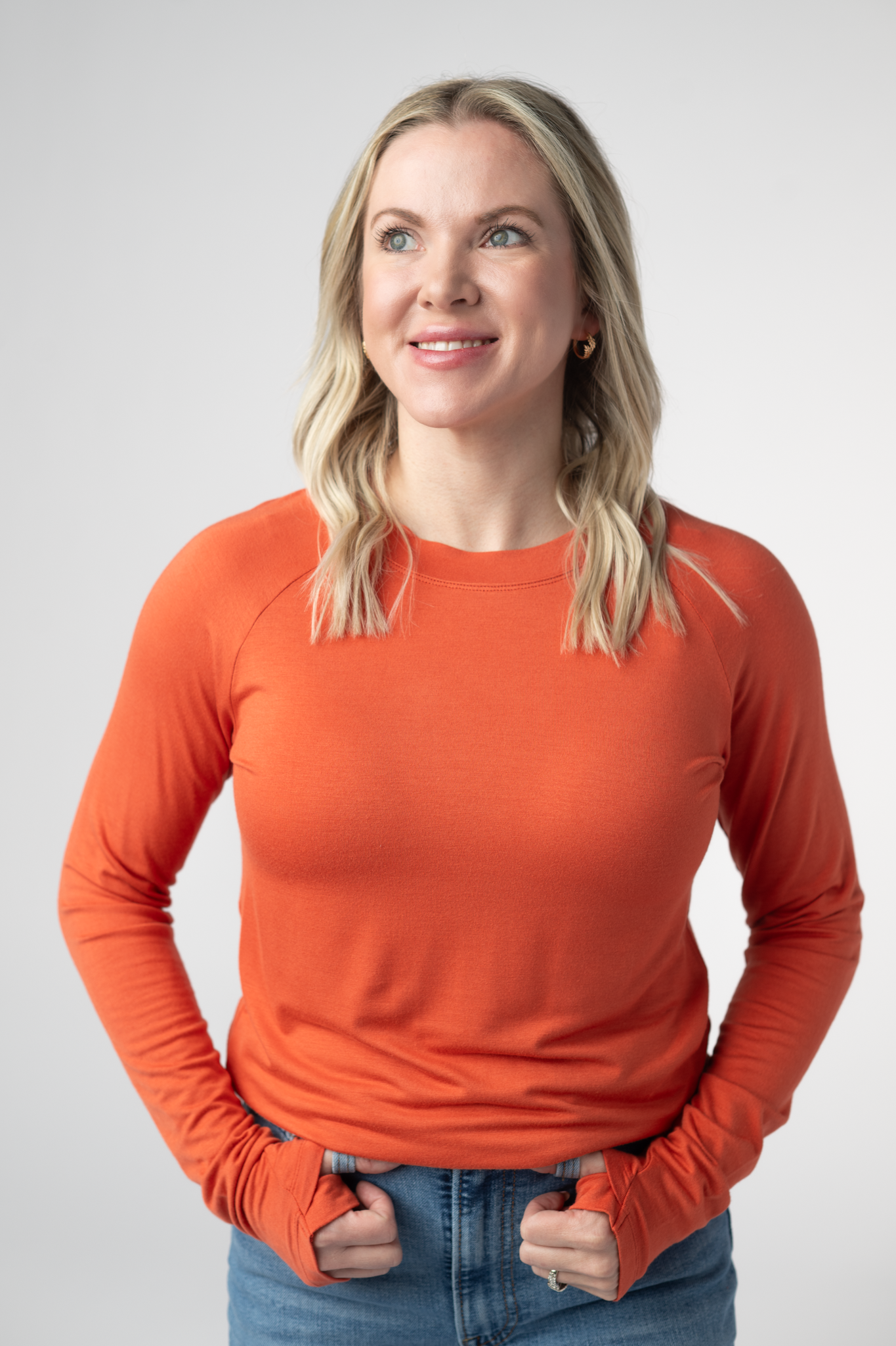 Blair Long Sleeve Top - Pumpkin