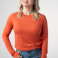 Blair Long Sleeve Top - Pumpkin