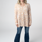 Long Sleeve Sarah Ruffle Top - Autumn Vines