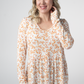 Long Sleeve Sarah Ruffle Top - Autumn Vines