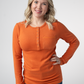 Georgia Long Sleeve Top - Pumpkin Spice