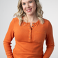 Georgia Long Sleeve Top - Pumpkin Spice
