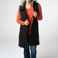 Harlow Long Vest - Black