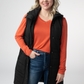 Harlow Long Vest - Black