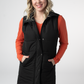 Harlow Long Vest - Black