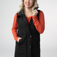 Harlow Long Vest - Black