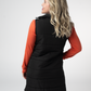 Harlow Long Vest - Black