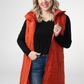 Harlow Long Vest - Pumpkin