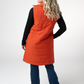 Harlow Long Vest - Pumpkin