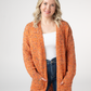 Carly Confetti Dot Cardigan - Pumpkin