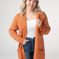 Carly Confetti Dot Cardigan - Pumpkin