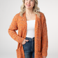 Carly Confetti Dot Cardigan - Pumpkin