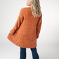 Carly Confetti Dot Cardigan - Pumpkin