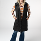 Harlow Long Vest - Black