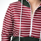 Soft Classic HalfZip Hoodie - Evergreen and Burgundy Stripes