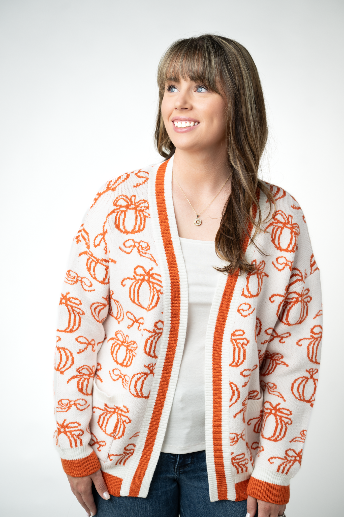 Pumpkins Pocket Cardigan