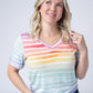 Sophie Top - Rainbow Stripes