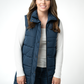 Harlow Long Vest - Navy