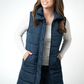 Harlow Long Vest - Navy