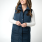 Harlow Long Vest - Navy