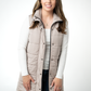 Harlow Long Vest - Latte